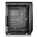 HESTART ATX Bilgisayar Oyun Kasası Masaüstü Desteği USB3.0 ile PC Gamer için M-ATX / ITX Anakart - Siyah